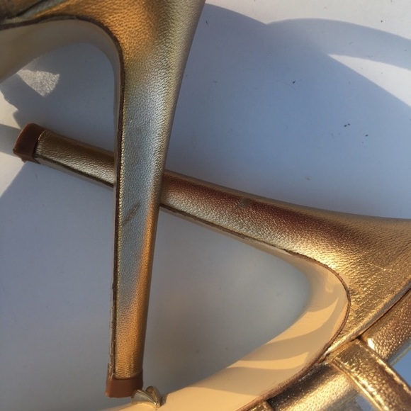 Diane Von Furstenberg Viola Metallic TStrap Sandal - Picture 6 of 8